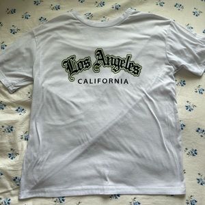 White “LA” T shirt